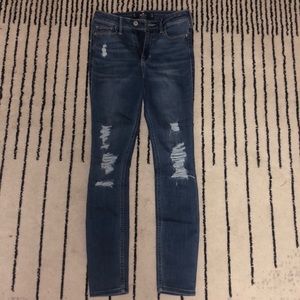 HOLLISTER High Rise Super Skinny Ripped Jeans
